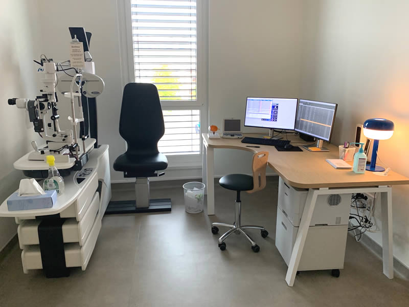 salle examen cabinet d'ophtalmologie du Saint Quentin