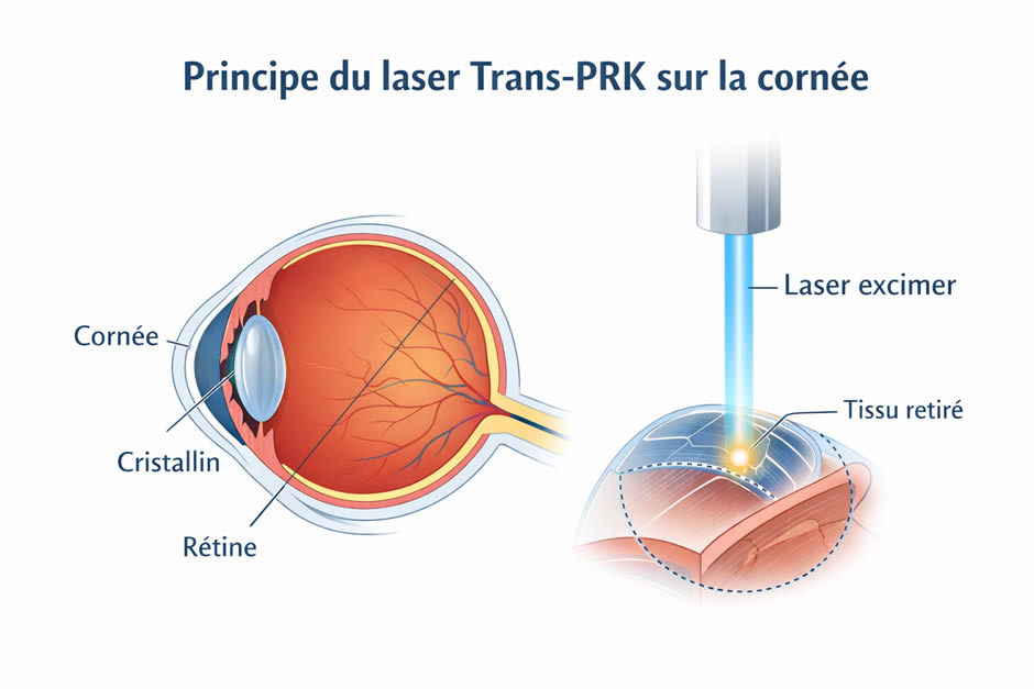 Laser sur la cornée